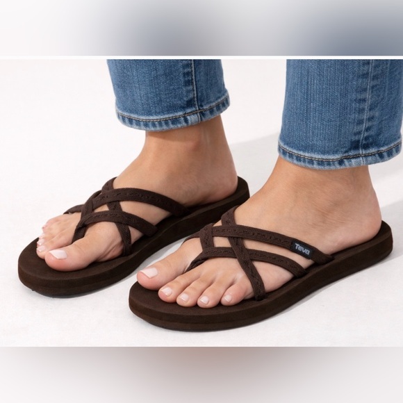 Teva Shoes - Teva Mush Sandals Size 7 Brown Strappy Flip Flop Comfort Casual